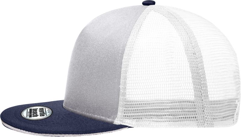 Levně 5 panelová Pro síťovaná kšiltovka - light grey/navy