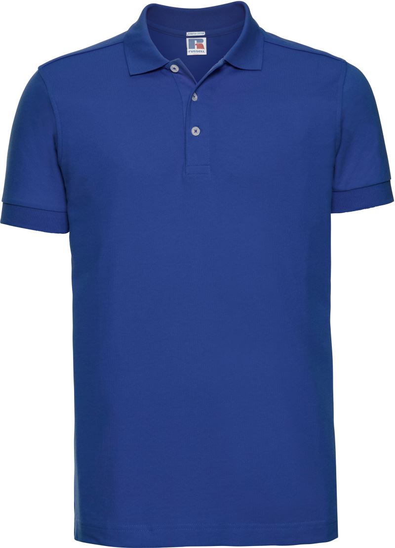 Levně Pánské elastické piqué polo - bright royal