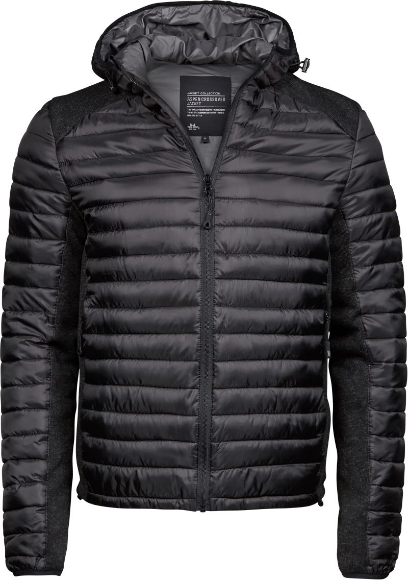Levně Pánská outdoorová bunda Crossover - black/black melange