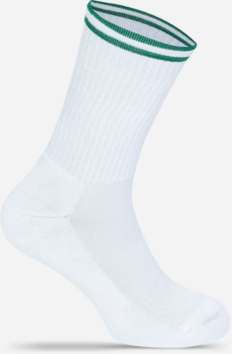 Levně Tenisové ponožky "Premium" - white/green