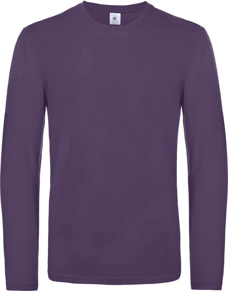 Levně Tričko s dlouhým rukávem z těžké bavlny - urban purple