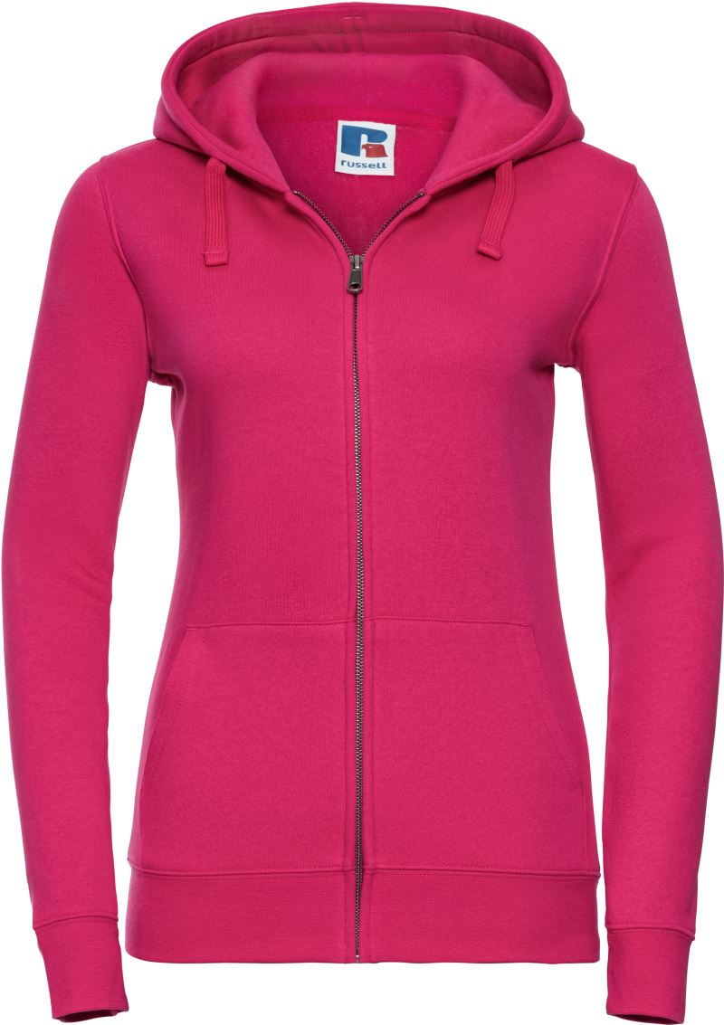 Levně Dámská mikina s kapucí "Authentic" - fuchsia