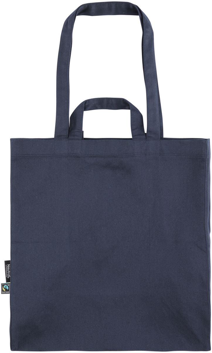 Fairtrade keprová taška z bio bavlny - navy