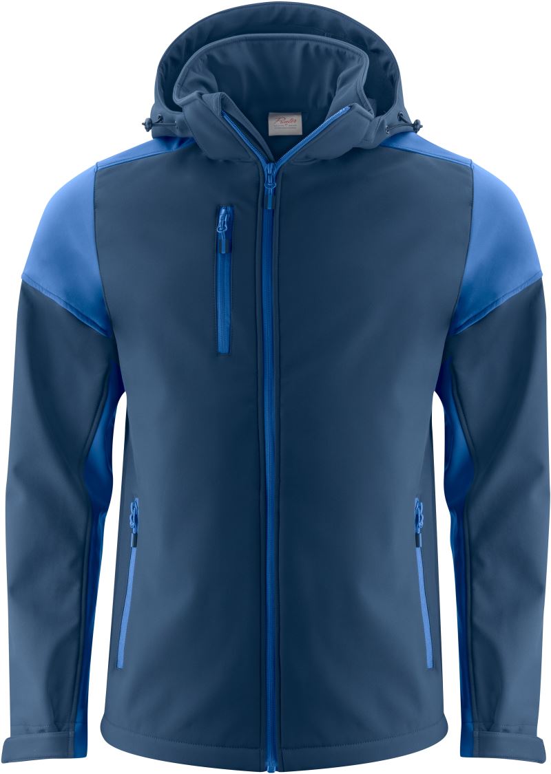 Levně Pánská softshellová bunda - navy/cobalt