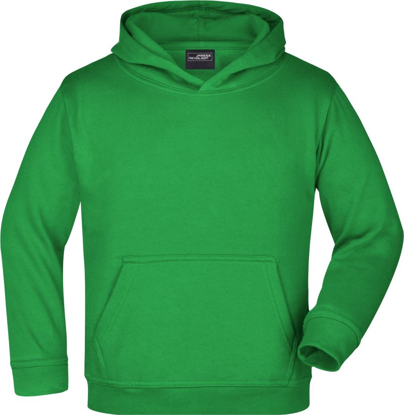 Levně Dětská mikina s kapucí - fern green