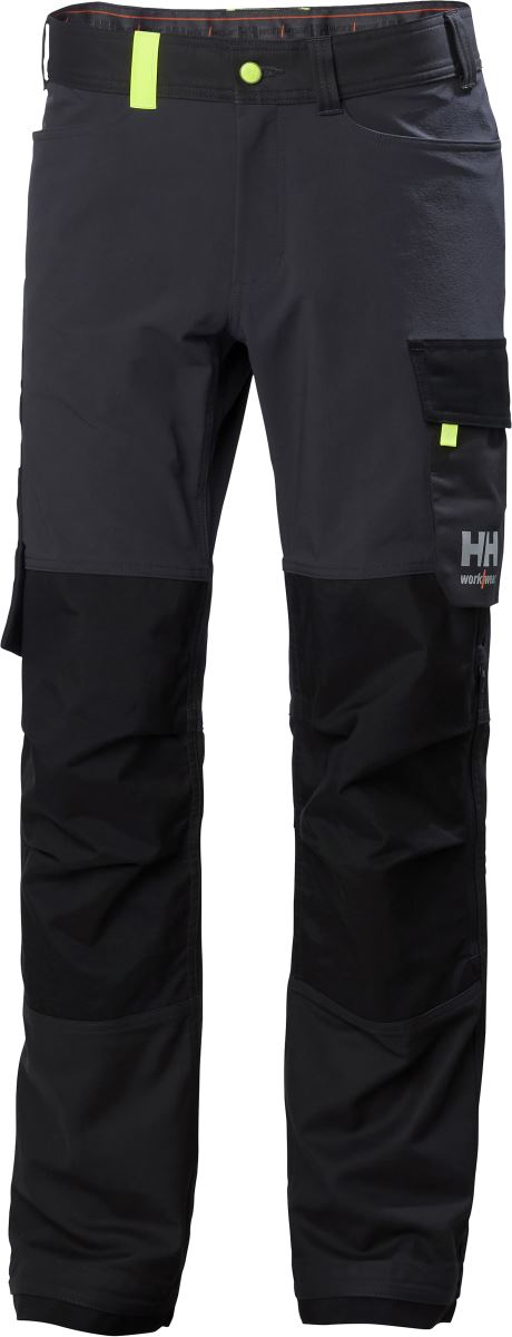 Levně Pracovní kalhoty "Oxford" - dlouhé - ebony/black