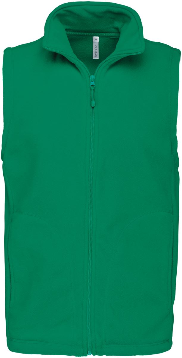 Levně Mikrofleecová vesta "Luca" - kelly green
