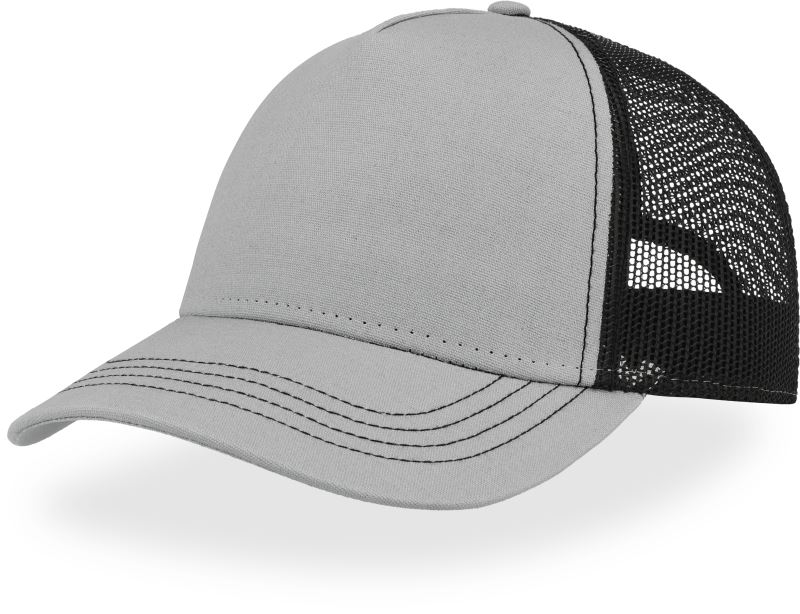 5 panelová Trucker kšiltovka - grey/black