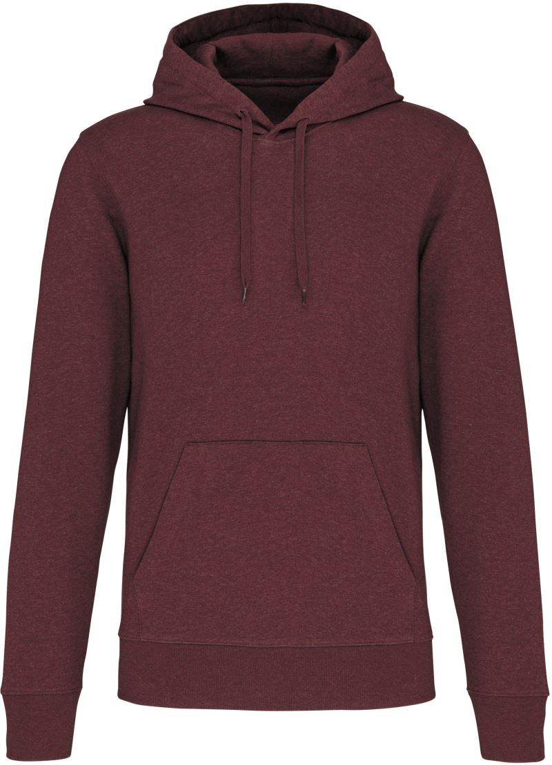 Levně Pánská eco-friendly mikina s kapucí - wine heather