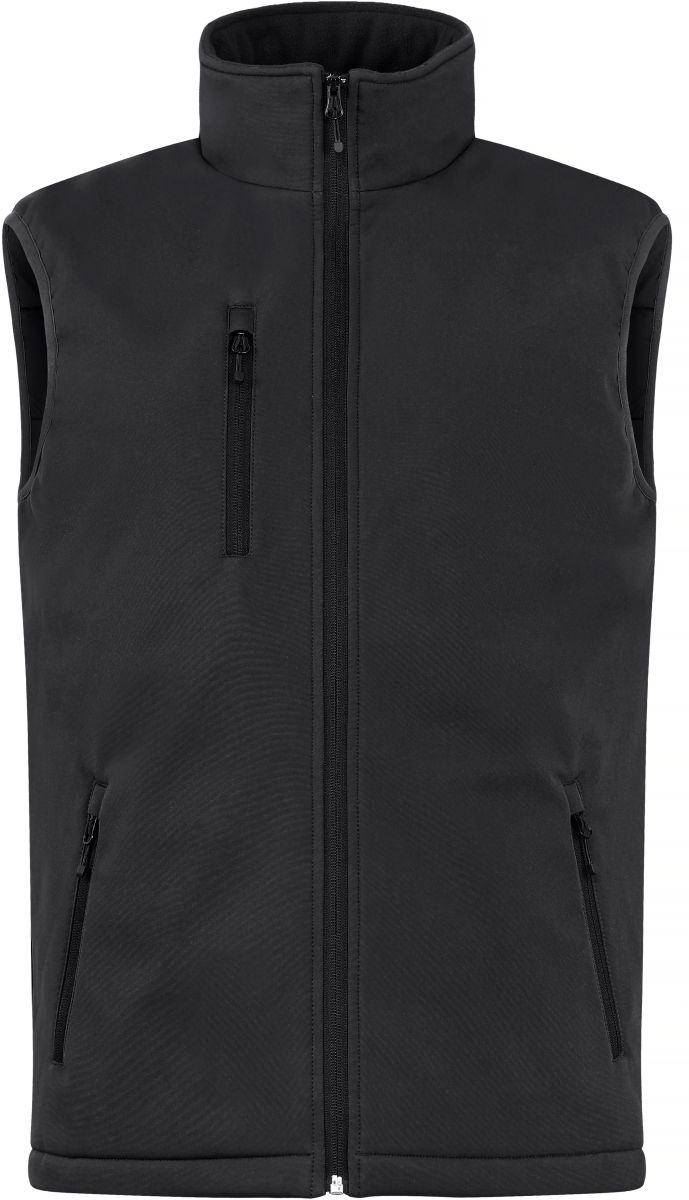 Levně Pánská zateplená softshellová vesta - black