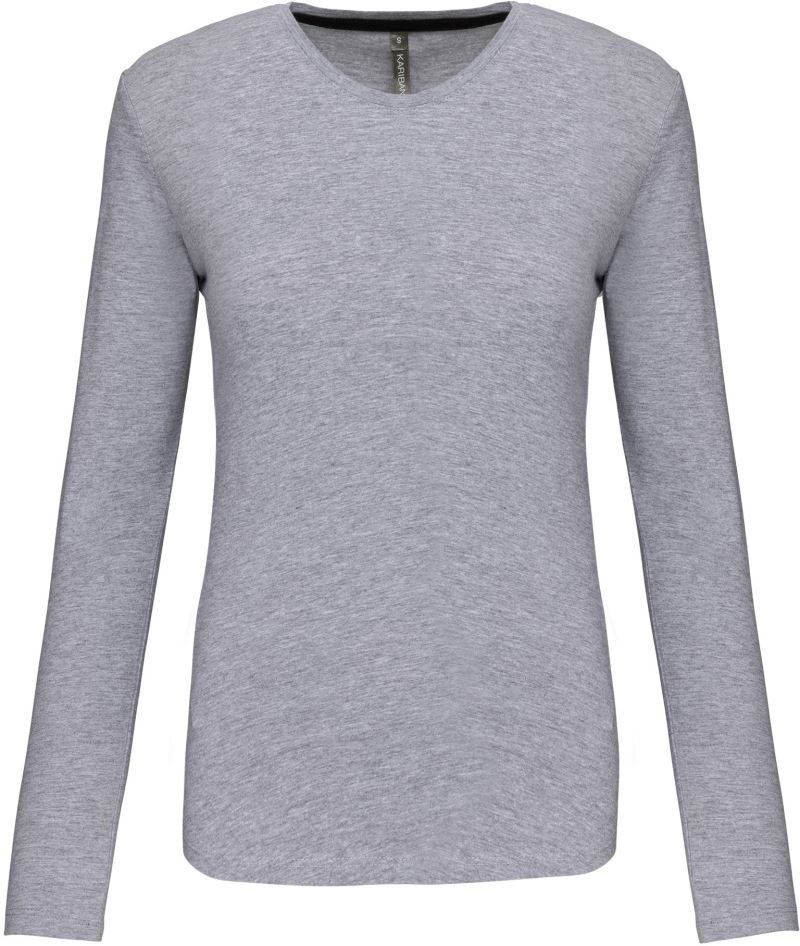 Levně Dámské tričko s dlouhým rukávem - oxford grey