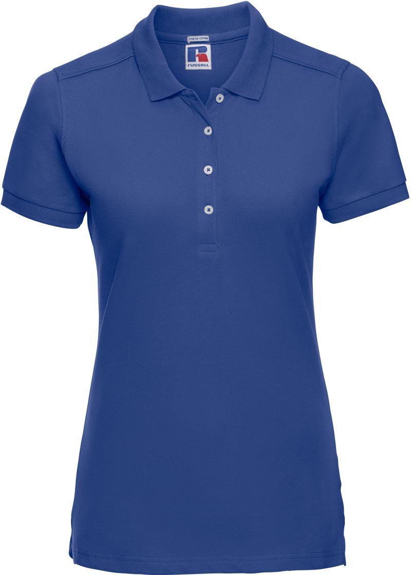 Levně Dámské elastické piqué polo - bright royal