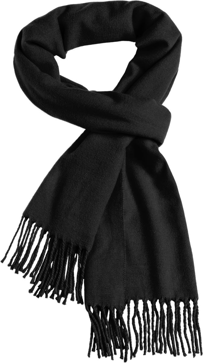 Levně Elegantní tkaná šála - black