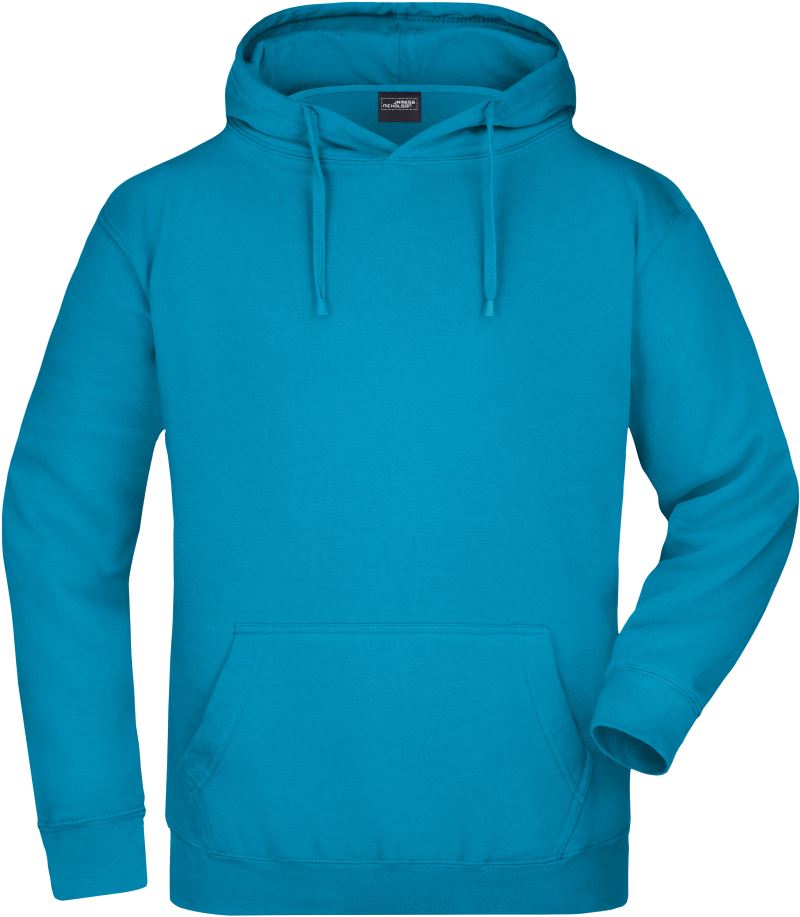 Levně Mikina s kapucí - turquoise