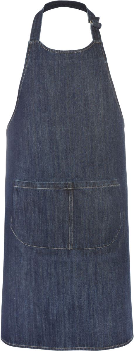 Levně Zástěra s laclem - denim