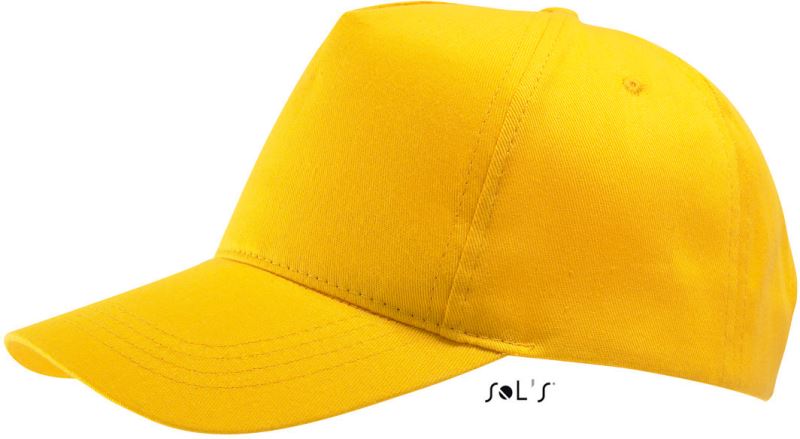 Levně 5 panelová kšiltovka - gold