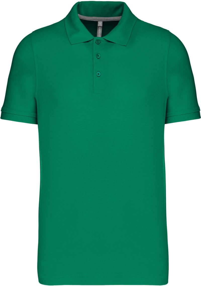 Pánské piqué polo - kelly green