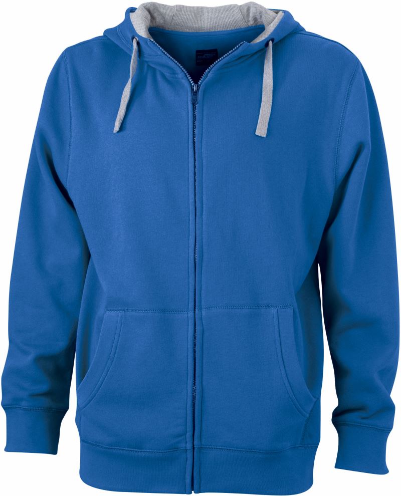 Levně Pánská mikina s kapucí "Lifestyle" - cobalt/grey heather