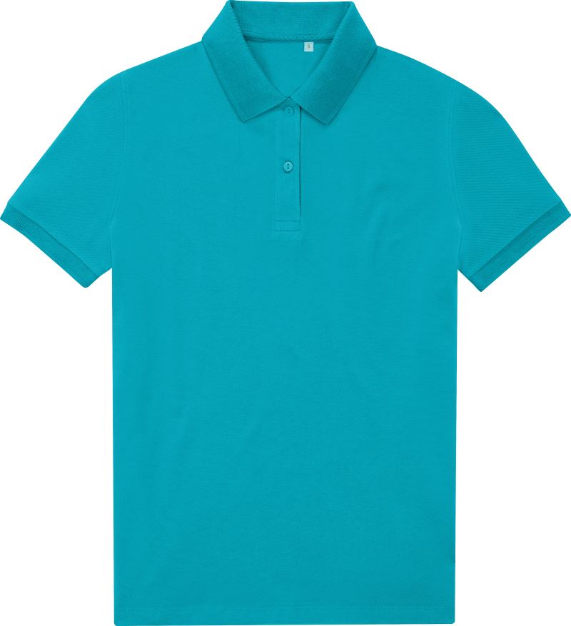 Levně Dámské piqué polo - pop turquoise