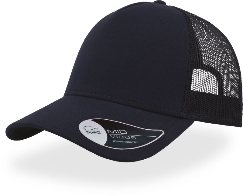 Levně 5 panelová Trucker kšiltovka "Rapper Jersey" - navy