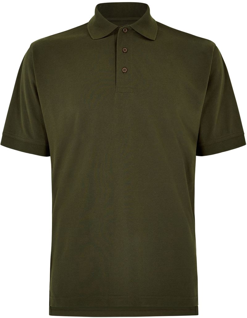 Levně Pánské piqué polo "Superwash" - army green