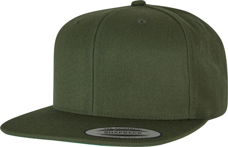 Levně 6 panelová Snapback kšiltovka - deep olive