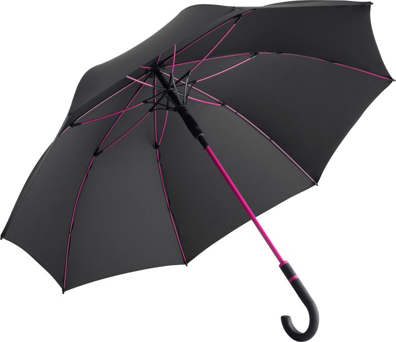 Levně AC středně velký deštník "Style" - black/magenta