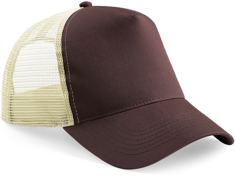 Levně 5 panelová Trucker kšiltovka - chocolate/caramel