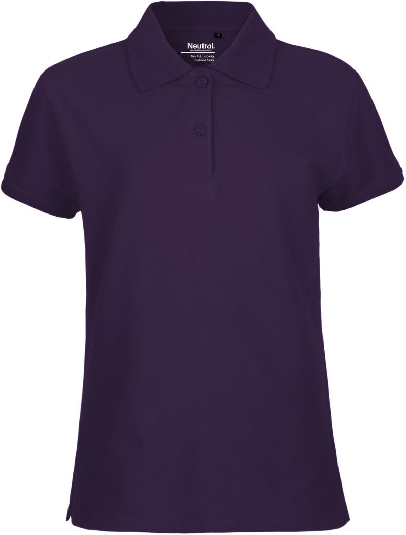 Levně Dámské piqué polo z bio bavlny - purple