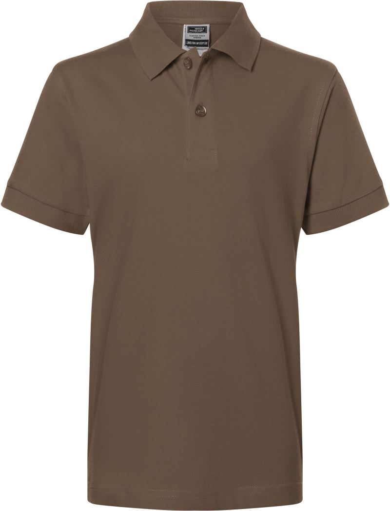 Levně Dětské piqué polo - brown