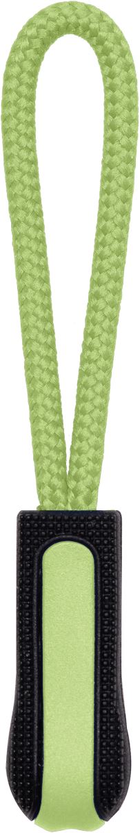 Levně 4 Ks přívěšek na zip - black/lime