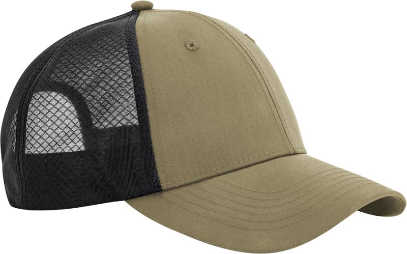 Levně 6 panelová Trucker kšiltovka "Technical Mesh" - desert sand/black