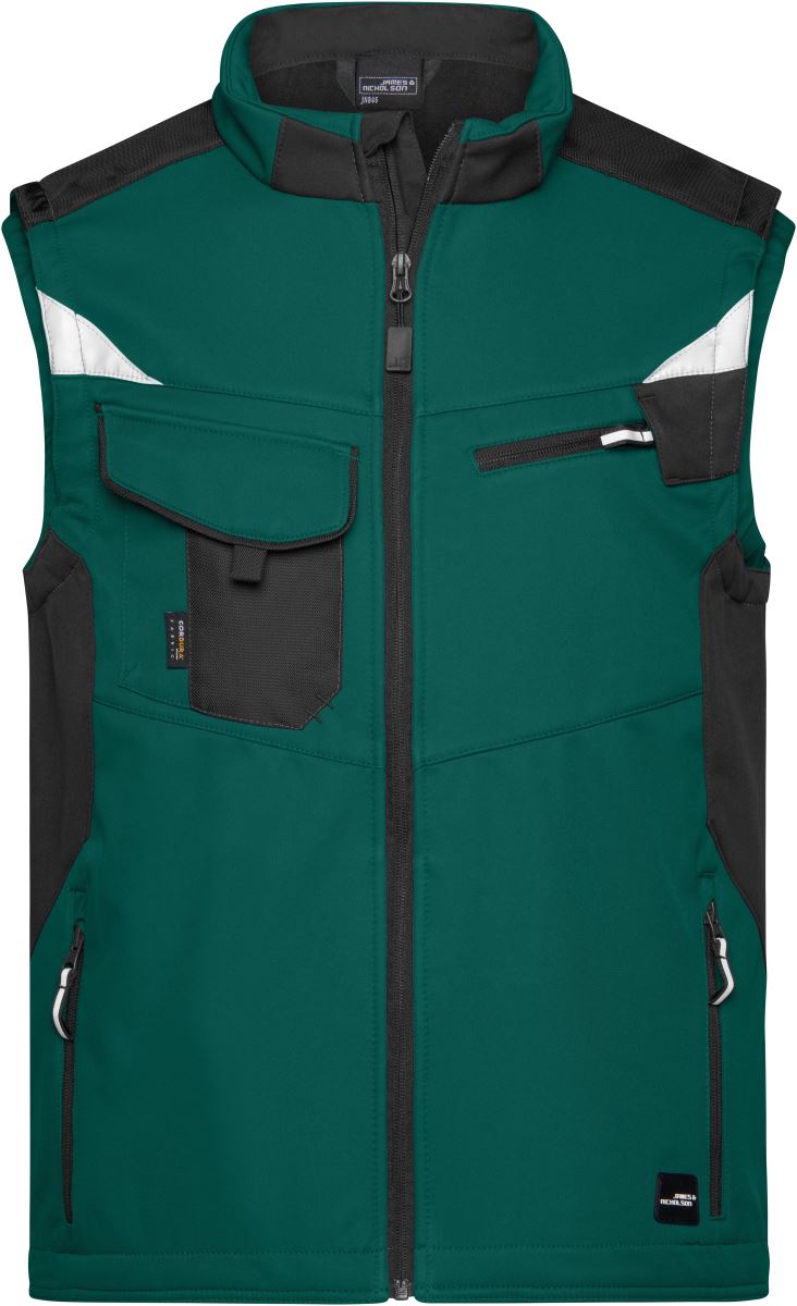 Levně Pracovní vesta - Strong - dark green/black