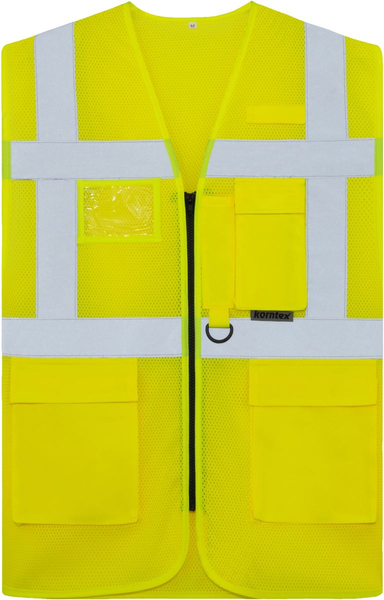 Multifunkční síťovaná vesta - hi vis yellow