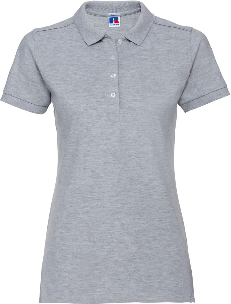 Levně Dámské elastické piqué polo - light oxford