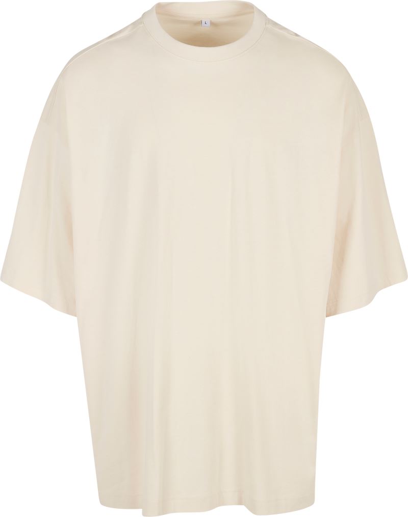 Levně Pánské oversize tričko "Huge Tee" - white sand