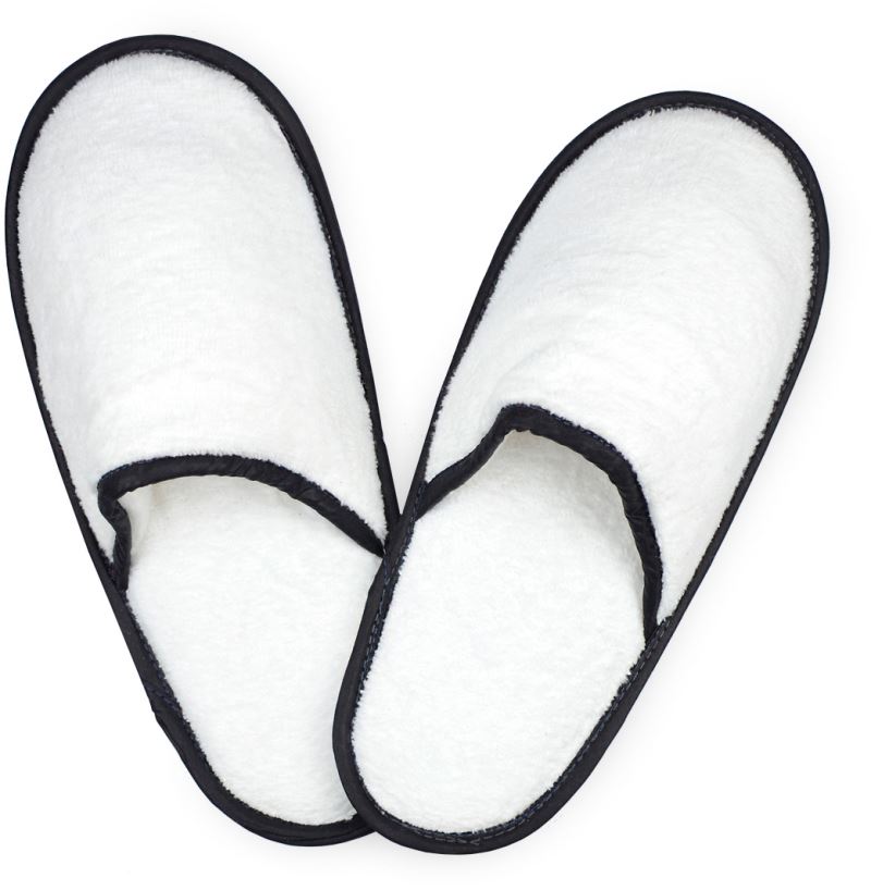 Froté pantofle - white/black