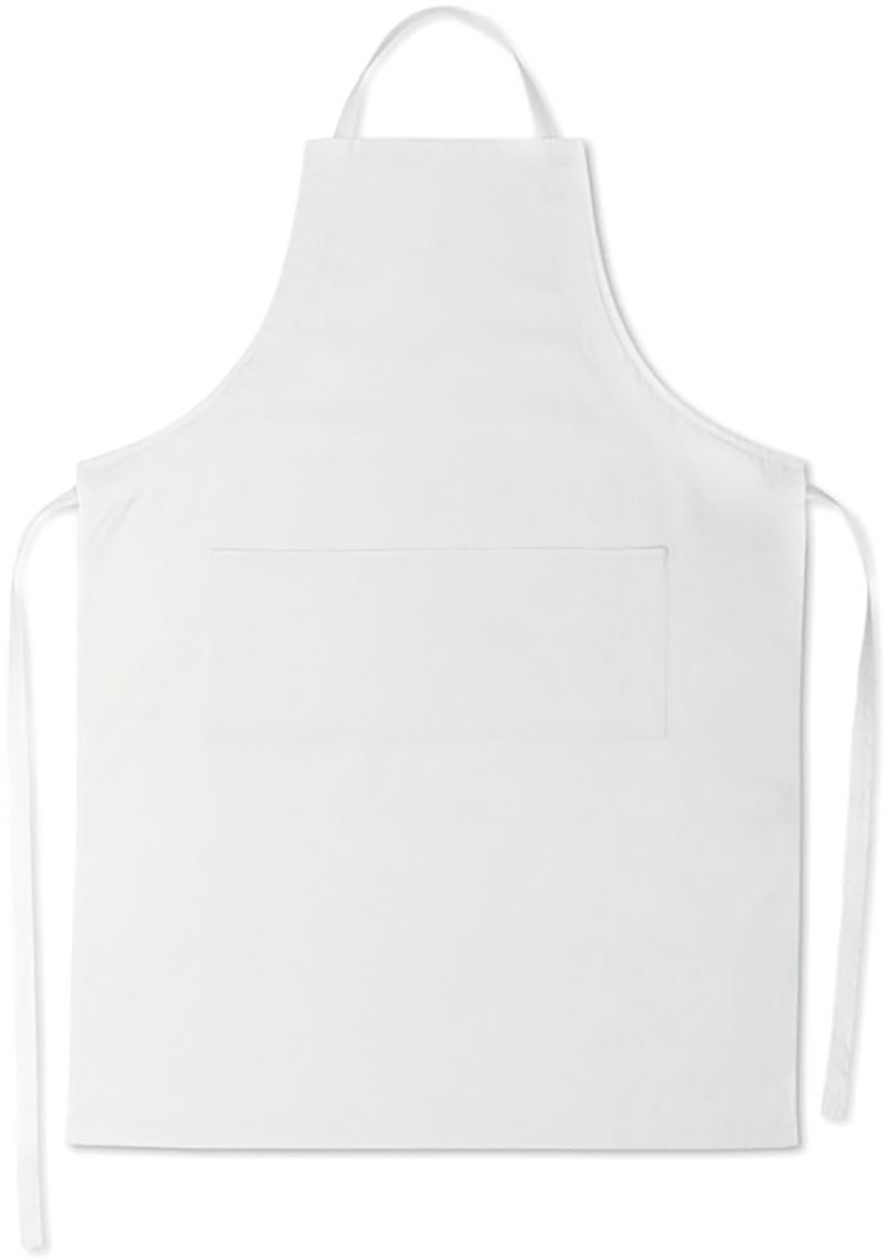 Zástěra s laclem - white
