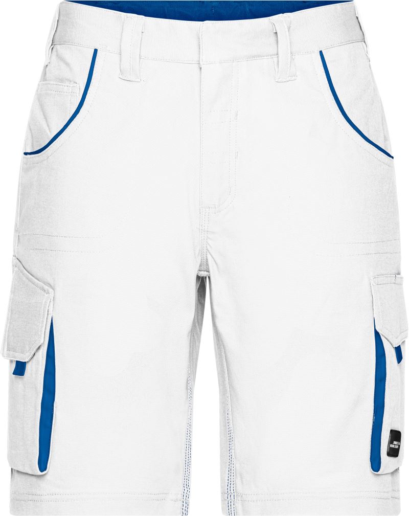 Levně Pracovní bermudy - Color - white/royal