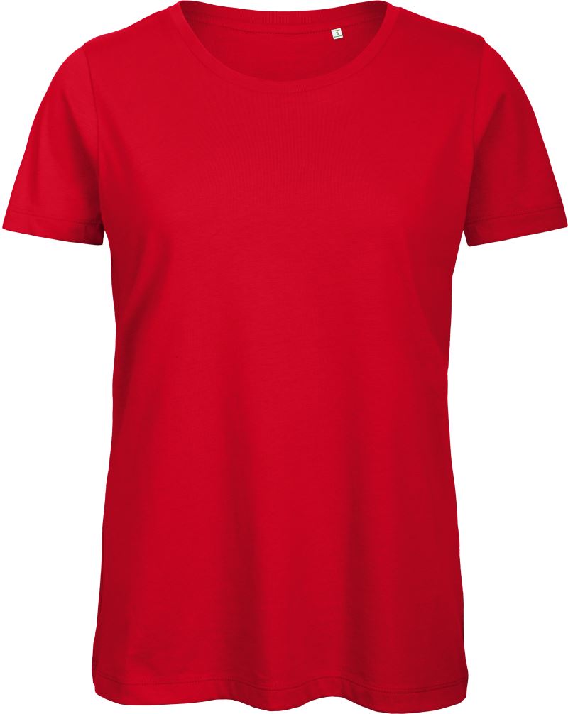 Levně Dámské tričko Medium Fit z bio bavlny - red