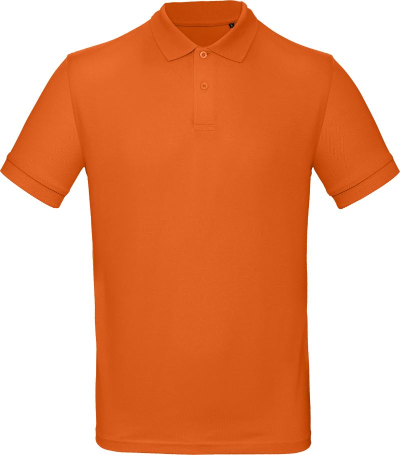 Levně Pánské piqué polo z bio bavlny - urban orange