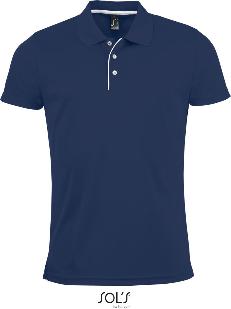 Levně Pánské piqué sportovní polo - french navy