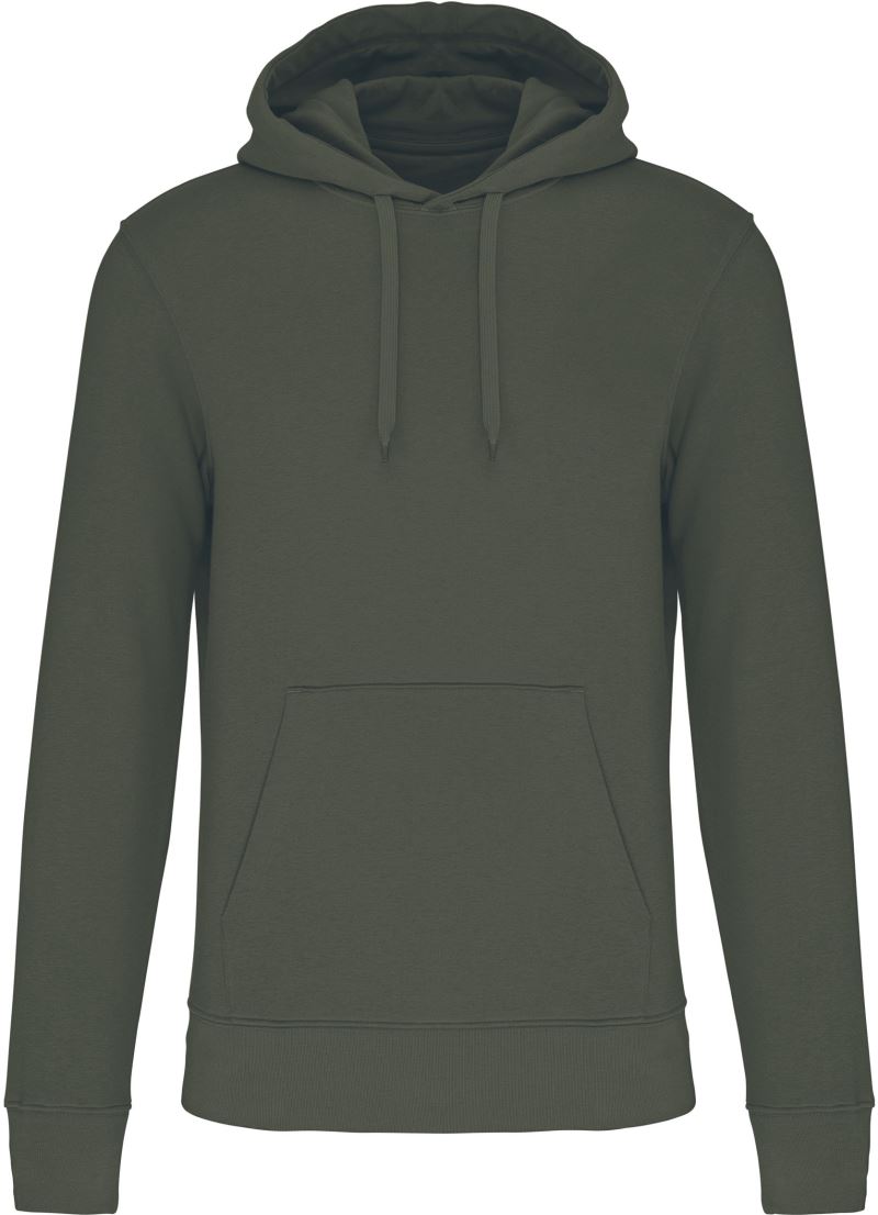 Levně Pánská eco-friendly mikina s kapucí - dark khaki