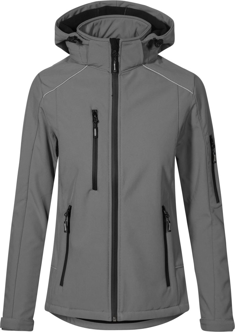 Levně Dámská 3-vrstvá softshellová bunda - steel grey
