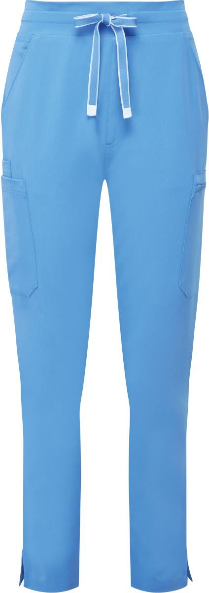 Levně Dámské strečové cargo kalhoty - ceil blue