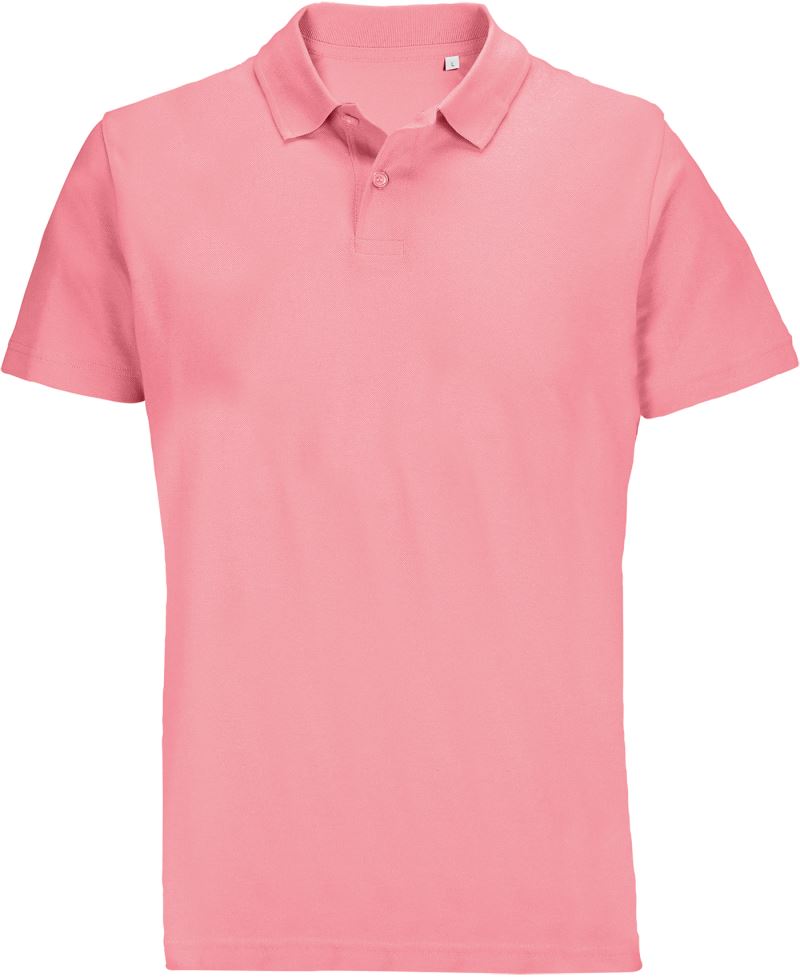 Levně Unisex piqué polo - candy pink