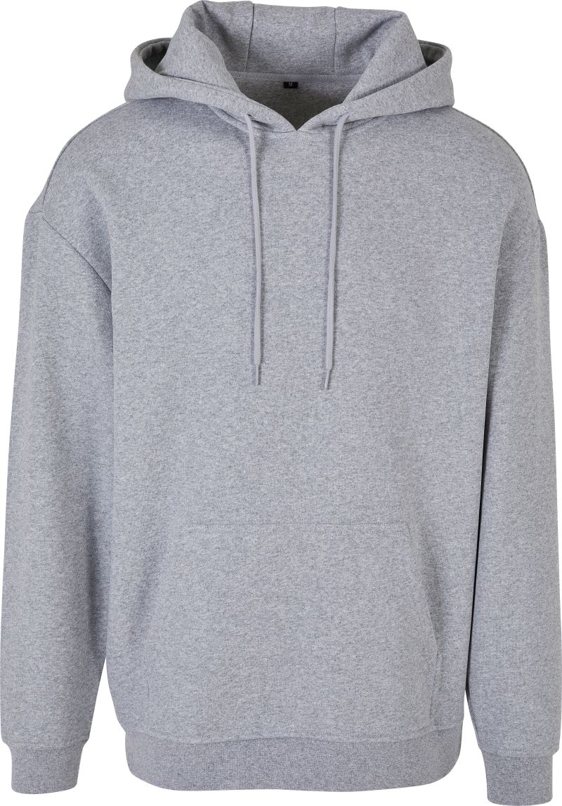 Levně Oversize mikina s kapucí z těžké bavlny - heather grey