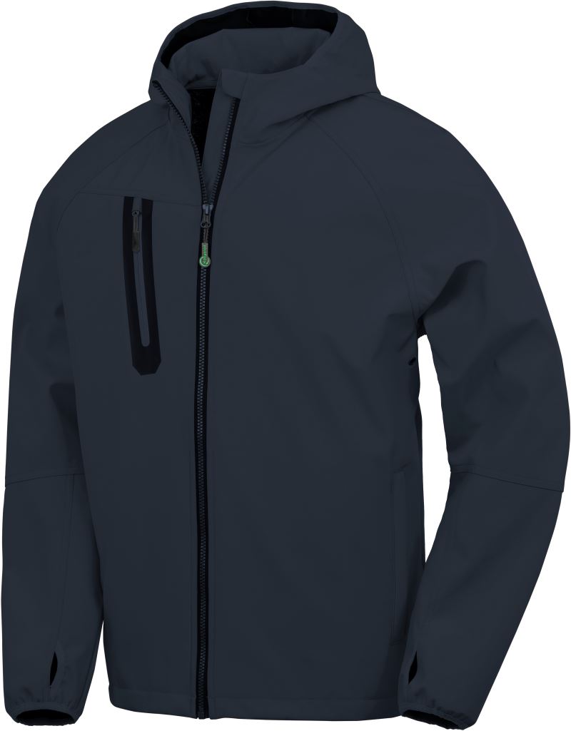 Levně Unisex 3-vrstvá softshellová bunda s kapucí - navy/navy