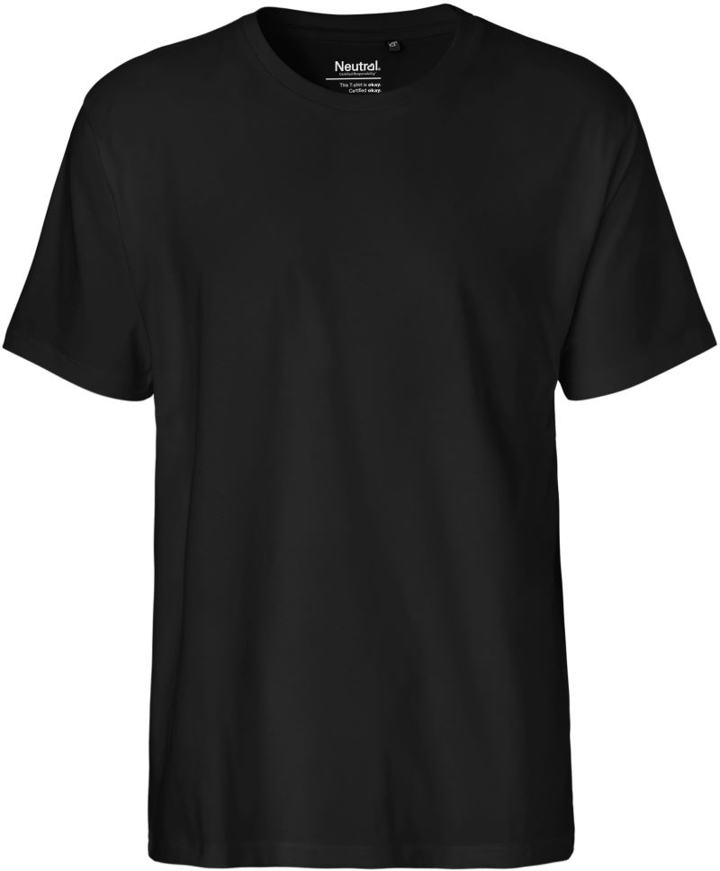 Levně Pánské tričko z těžké bio bavlny - black