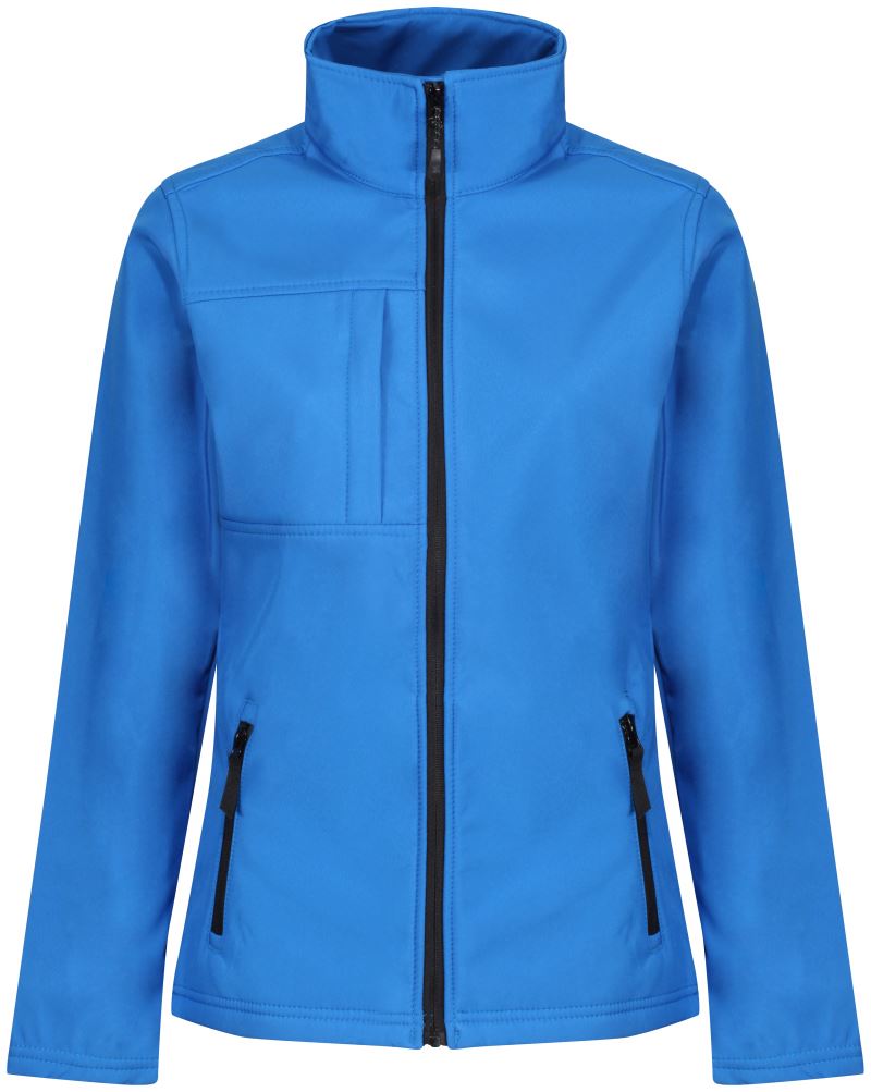 Levně Dámská 3-vrstvá softshellová bunda "Octagon II" - oxford blue/black